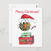 可愛いお洒落クリスマス ポストカード (正面/裏面)