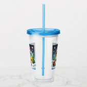 可愛いお洒落クリスマス/冬ジンジャーブレッドマン アクリルタンブラー (右)