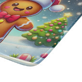 可愛いお洒落クリスマス/冬ジンジャーブレッドマン カッティングボード (角)