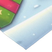 可愛いお洒落クリスマス/冬ジンジャーブレッドマン テーブルクロス (アングル)