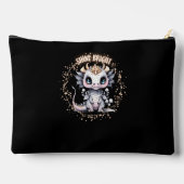 可愛いお洒落ゴールデン"シャインブライト"リトルドラゴン アクセサリーポーチ (裏面)