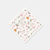 可愛いお洒落ハロウィン幽霊柄ベビーシャワー スタンダードカクテルナプキン (角)