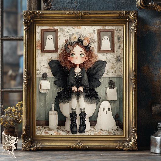 可愛いお洒落ハロウィーンの妖精と幽霊の切り離し 薄葉紙