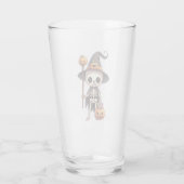 可愛いお洒落ハロウィーンの骨格 タンブラーグラス (裏面)