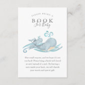 可愛いお洒落ママ&ベビーベビー用ホエールブック エンクロージャーカード (正面)