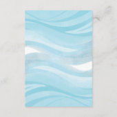 可愛いお洒落ママ&ベビーベビー用ホエールブック エンクロージャーカード (裏面)