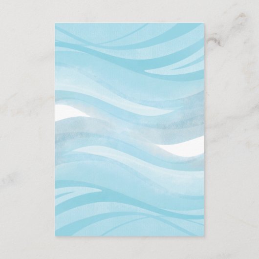 可愛いお洒落ママ&ベビーベビー用ホエールブック エンクロージャーカード (裏面)