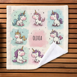 可愛いお洒落ユニコーン ウォッシュタオル