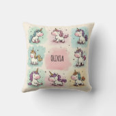 可愛いお洒落ユニコーン クッション (裏面)