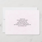 可愛いお洒落レインボーパターン サンキューカード (裏面)