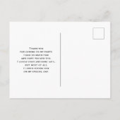 可愛いお洒落レインボーパターン ポストカード (裏面)