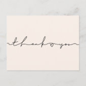 可愛いお洒落台本ベビーシャワーありがとう ポストカード (正面)