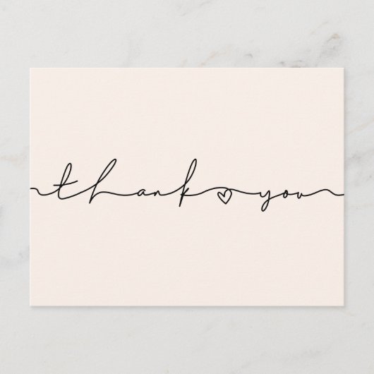 可愛いお洒落台本ベビーシャワーありがとう ポストカード (正面)