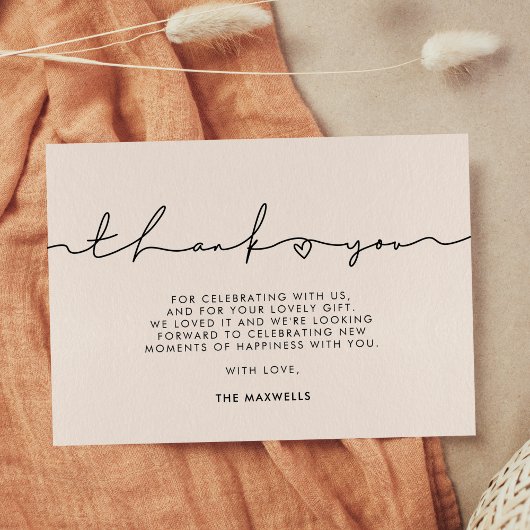 可愛いお洒落台本ベビーシャワー サンキューカード