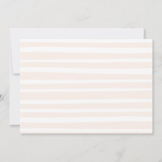 可愛いお洒落台本ベビーシャワー サンキューカード (裏面)