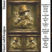 可愛いお洒落幽霊ヴィンテージフレームDU3Rデコページ 薄葉紙