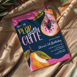 可愛いお洒落誕生日 招待状