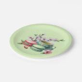 可愛いお茶パーティーCookie ペーパープレート (アングル)