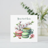 可愛いお茶パーティーCookie 招待状 (スタンド正面)