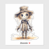 可愛いかかしハロウィンステッカー シール (シート)