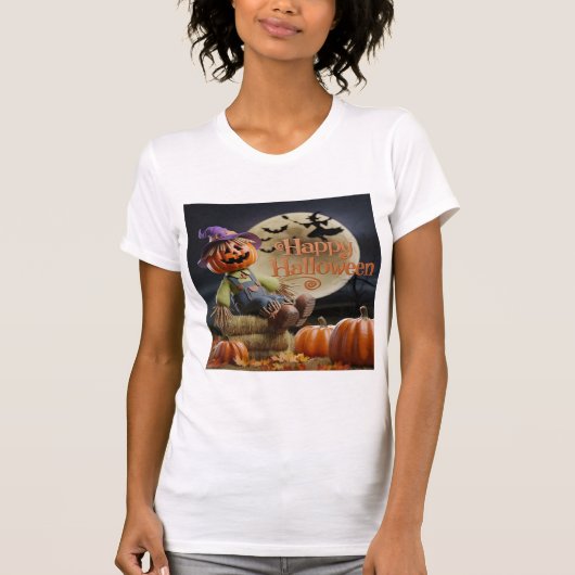 可愛いかかしハロウィーンTシャツ Tシャツ (正面)