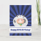 可愛いかわいいおもしろいマンガカウハッピーファイブ50誕生日 カード (正面)