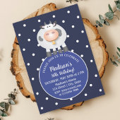 可愛いかわいいおもしろいマンガカウハッピーファイブ50誕生日 招待状