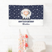 可愛いかわいいおもしろいマンガカウハッピーファイブ50誕生日 横断幕 (インサイチュ)