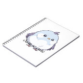 可愛いかわいいぽっちゃりバードマンガ – かわいいパステル ノートブック (左側)