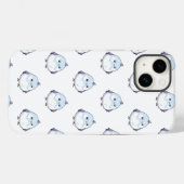 可愛いかわいいぽっちゃりバードマンガ – かわいいパステル Case-Mate iPhoneケース (裏面 (横))