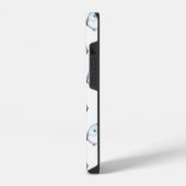 可愛いかわいいぽっちゃりバードマンガ – かわいいパステル iPhoneケース (左側面)