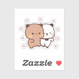 可愛いかわいいぽっちゃり餅パンダベア シール