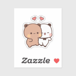 可愛いかわいいぽっちゃり餅パンダベア シール