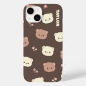 可愛いかわいいクマの携帯ケース Case-Mate iPhoneケース (裏面)
