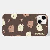 可愛いかわいいクマの携帯ケース Case-Mate iPhoneケース (裏面 (横))