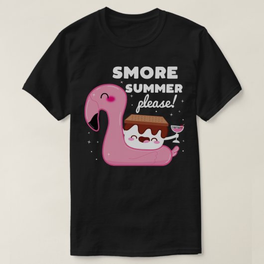 可愛いかわいいスタイルマーシュマロSmore Pun Tシャツ (デザイン正面)