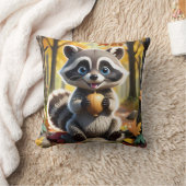 可愛いかわいいスタイルレーコンがコーンを保持 クッション (ブランケット)