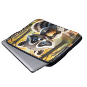 可愛いかわいいスタイルレーコンがコーンを保持 ラップトップスリーブ (正面下部)