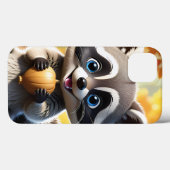 可愛いかわいいスタイルレーコンがコーンを保持 Case-Mate iPhoneケース (裏面 (横))