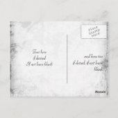 可愛いかわいいセイウチ付きエゾバニー ポストカード (裏面)