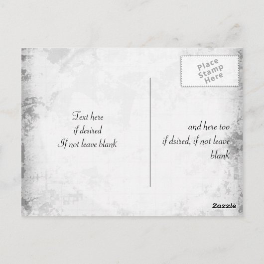 可愛いかわいいセイウチ付きエゾバニー ポストカード (裏面)