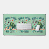 可愛いかわいいタートルパおもしろいン海美学 デスクマット (キーボード&マウス)