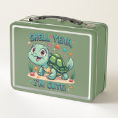 可愛いかわいいタートルパおもしろいン海美学 メタルランチボックス (裏面)