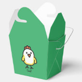 可愛いかわいいチキンパーソナライズされたビーフボックス フェイバーボックス (オープン)