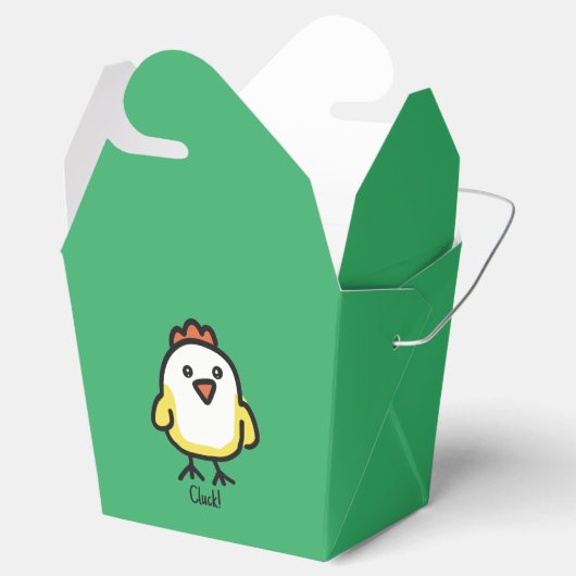 可愛いかわいいチキンパーソナライズされたビーフボックス フェイバーボックス (オープン)