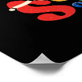 可愛いかわいいネコのクリスマスリースの季節の喜び ポスター (角)