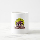 可愛いかわいいネコ魔女ハローウィーンミューの衣装 コーヒーマグカップ (中央)