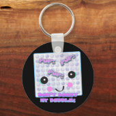 可愛いかわいいバブルラップ キーホルダー (正面)