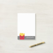 可愛いかわいいフランスのフリース名前をカスタムする ポストイット (デスク上)