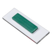 可愛いかわいいフランスのフリース名前をカスタムする 名札 (裏面)